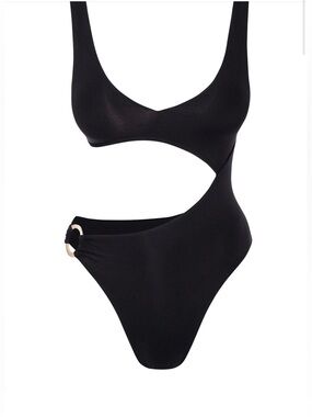 Monday Swimwear Black Cutout One-Piece Swimsuit